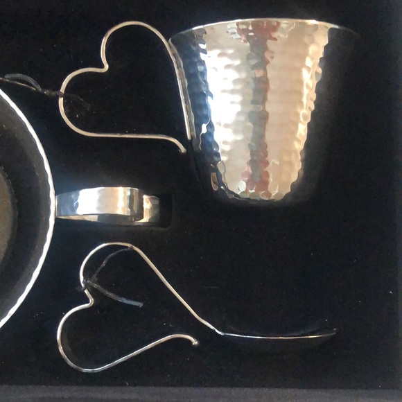 Michael Aram- stainless steel Heart Baby gift set - Picture 3 of 4